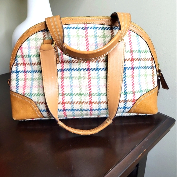 Coach Tattersall Tweed Shoulder Bag - Picture 4 of 9